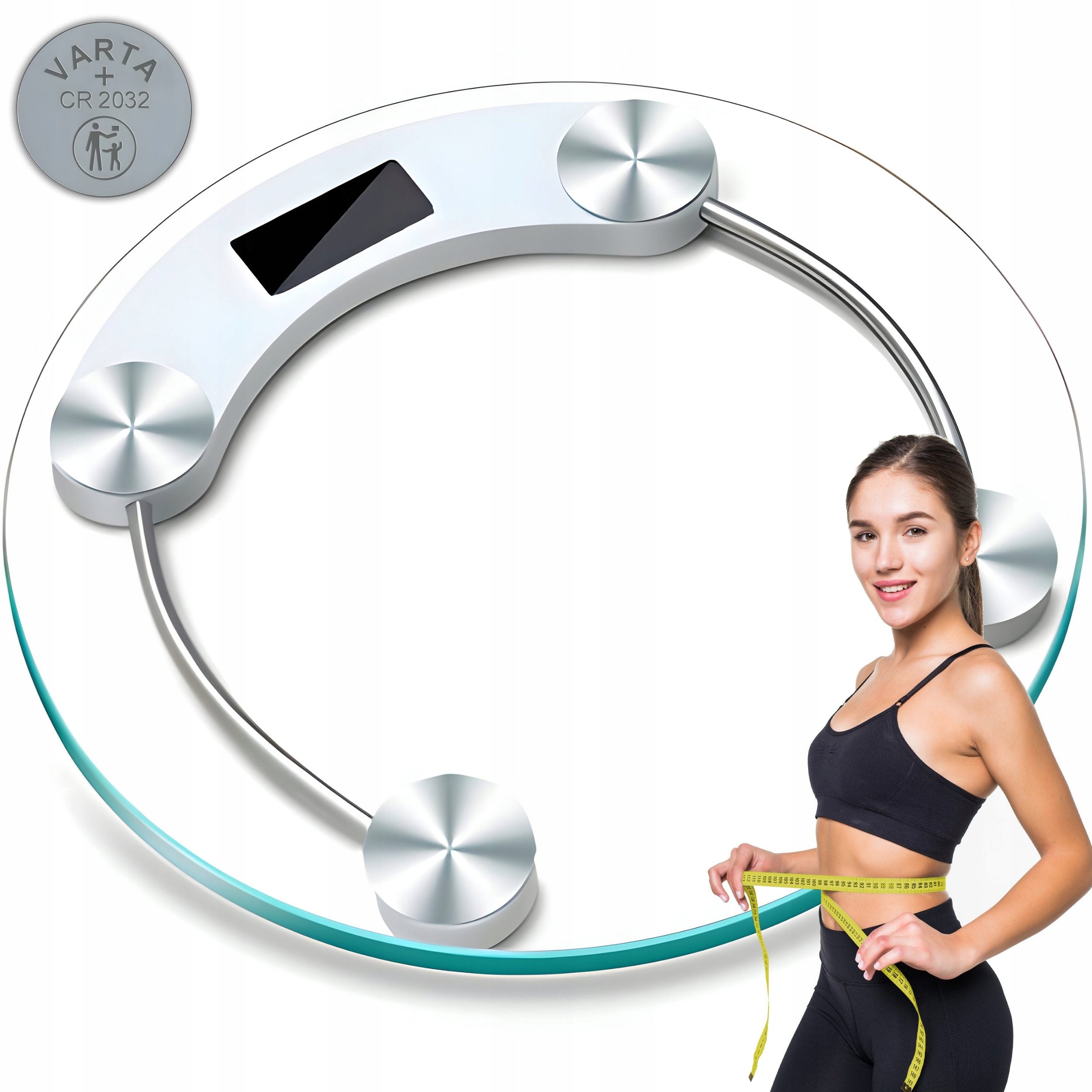 DIGITAL ELECTRONIC GLASS BATHROOM SCALE 2003A 180KG Brand Iso Trade