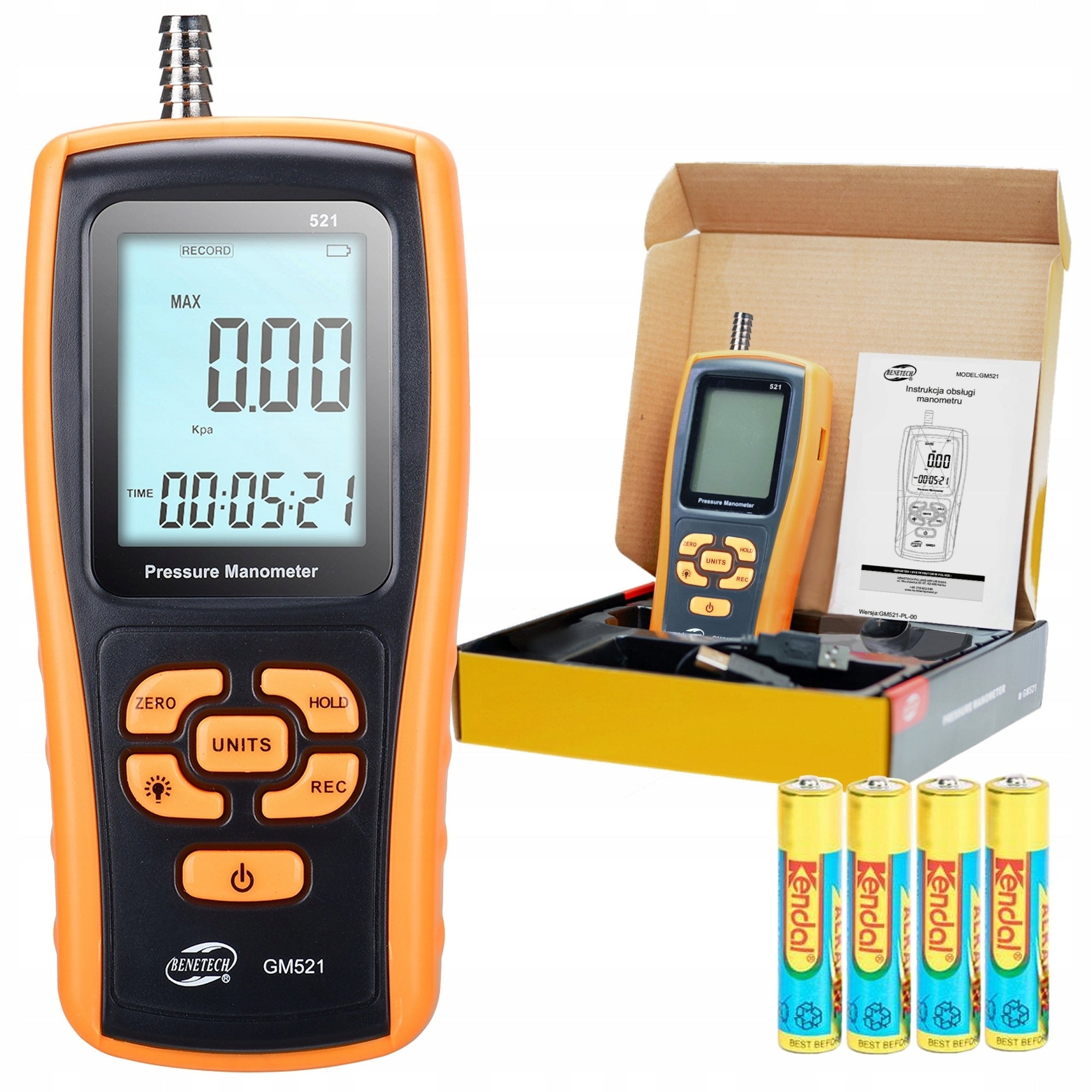 DIGITAL GAS PRESSURE GAUGE BAR kPa
