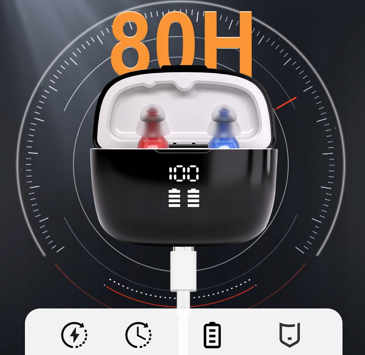 DIGITAL HEARING AID FOR ADULTS AND SENIORS VHP-1631 Medical device no