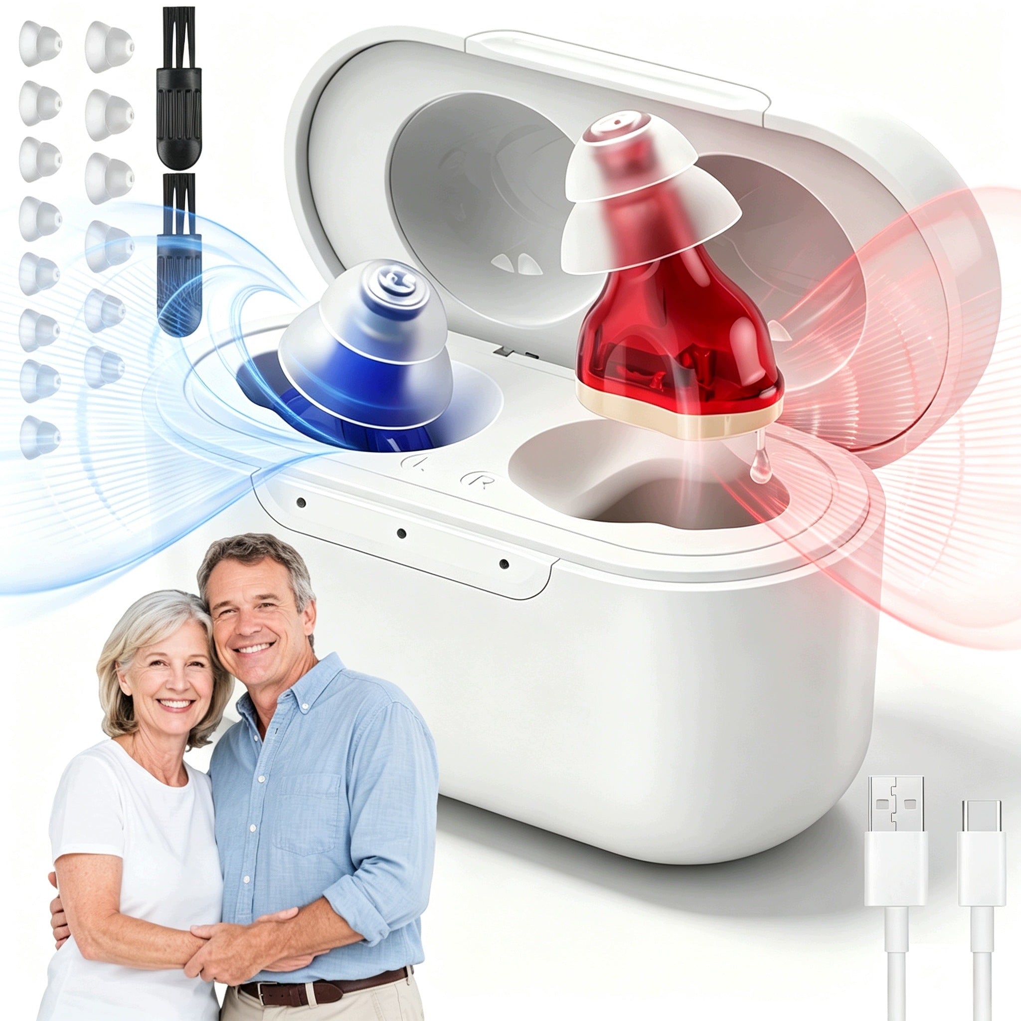 DIGITAL HEARING AID WIDE BAND 400-5000HZ LOW DISTORTION