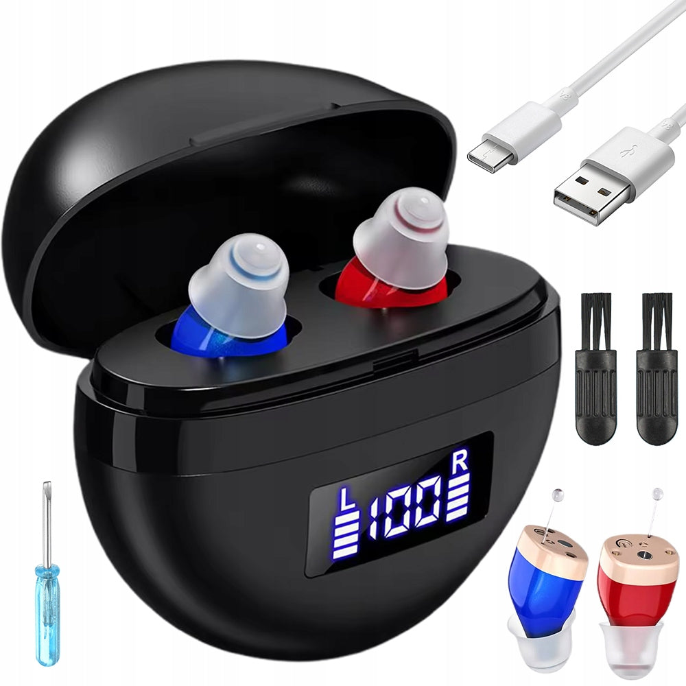 DIGITAL HEARING AMPLIFIER WITH NOISE CANCELLATION AND USB VOLUME CONTROL Packaging status original