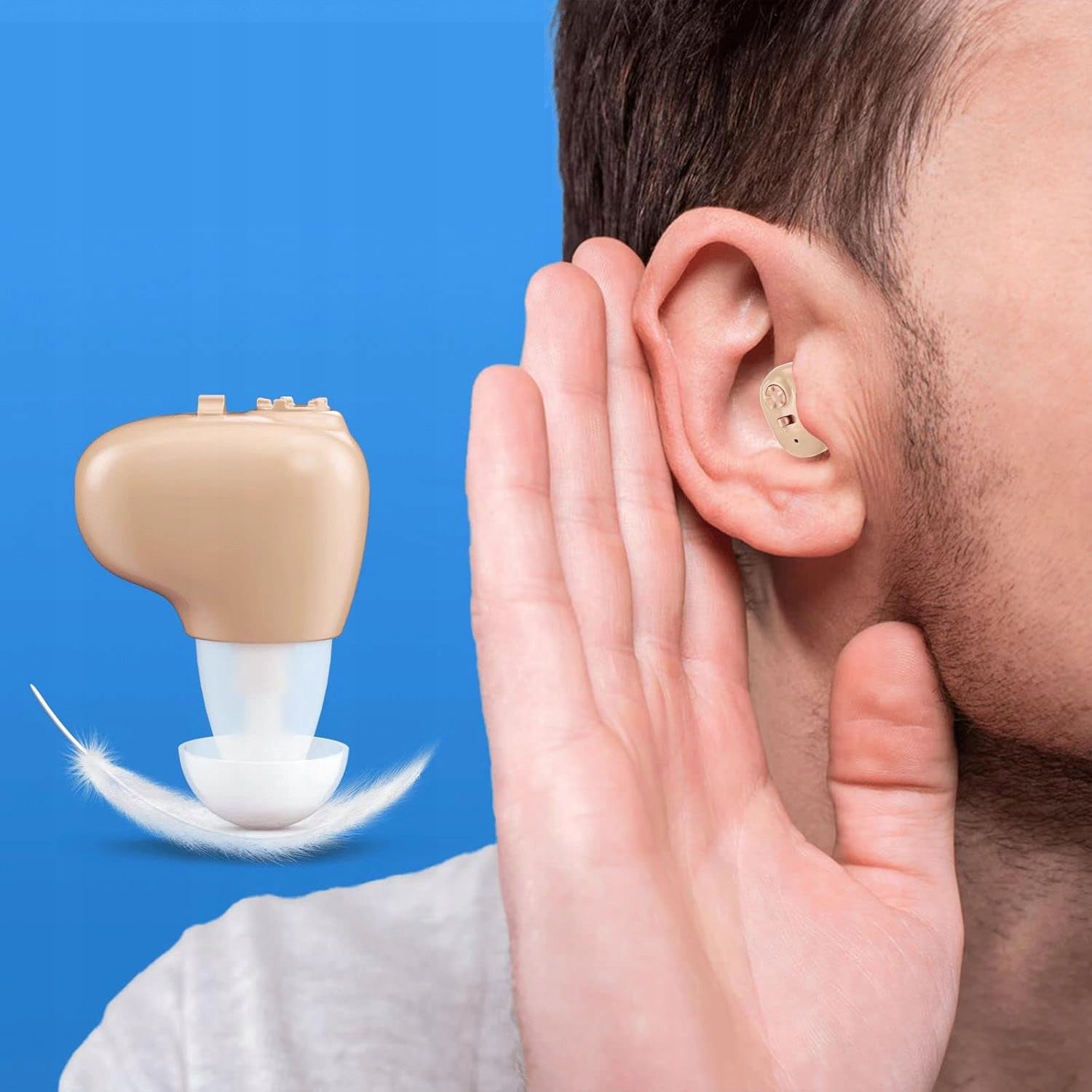 DIGITAL HEARING AMPLIFIERS, PAIR OF SOUND AMPLIFIERS, FOR ADULTS Packaging status original