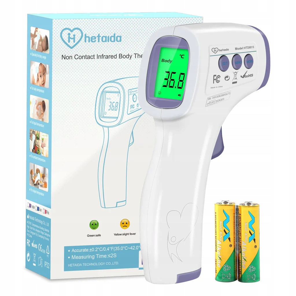 DIGITAL INFRARED THERMOMETER WITH NON-CONTACT ALARM HTD8808C