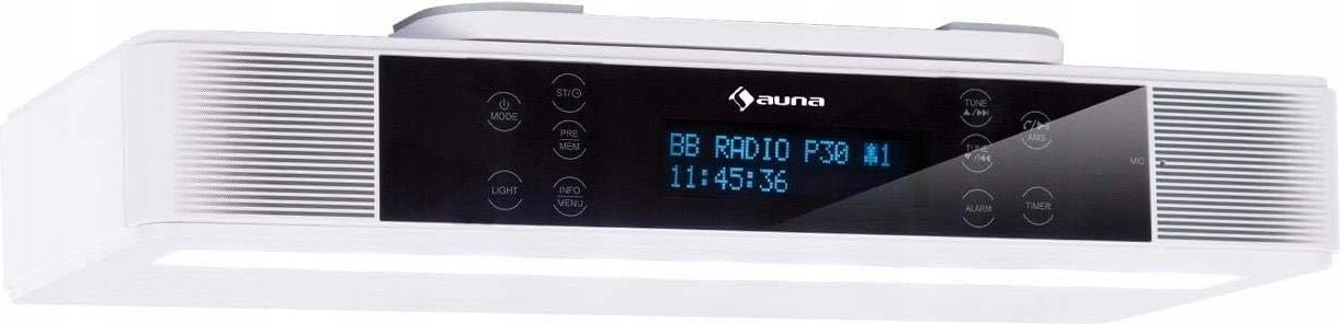 DIGITAL KITCHEN RADIO SUSPENDED FM DAB+ BLUETOOTH LAMP WHITE