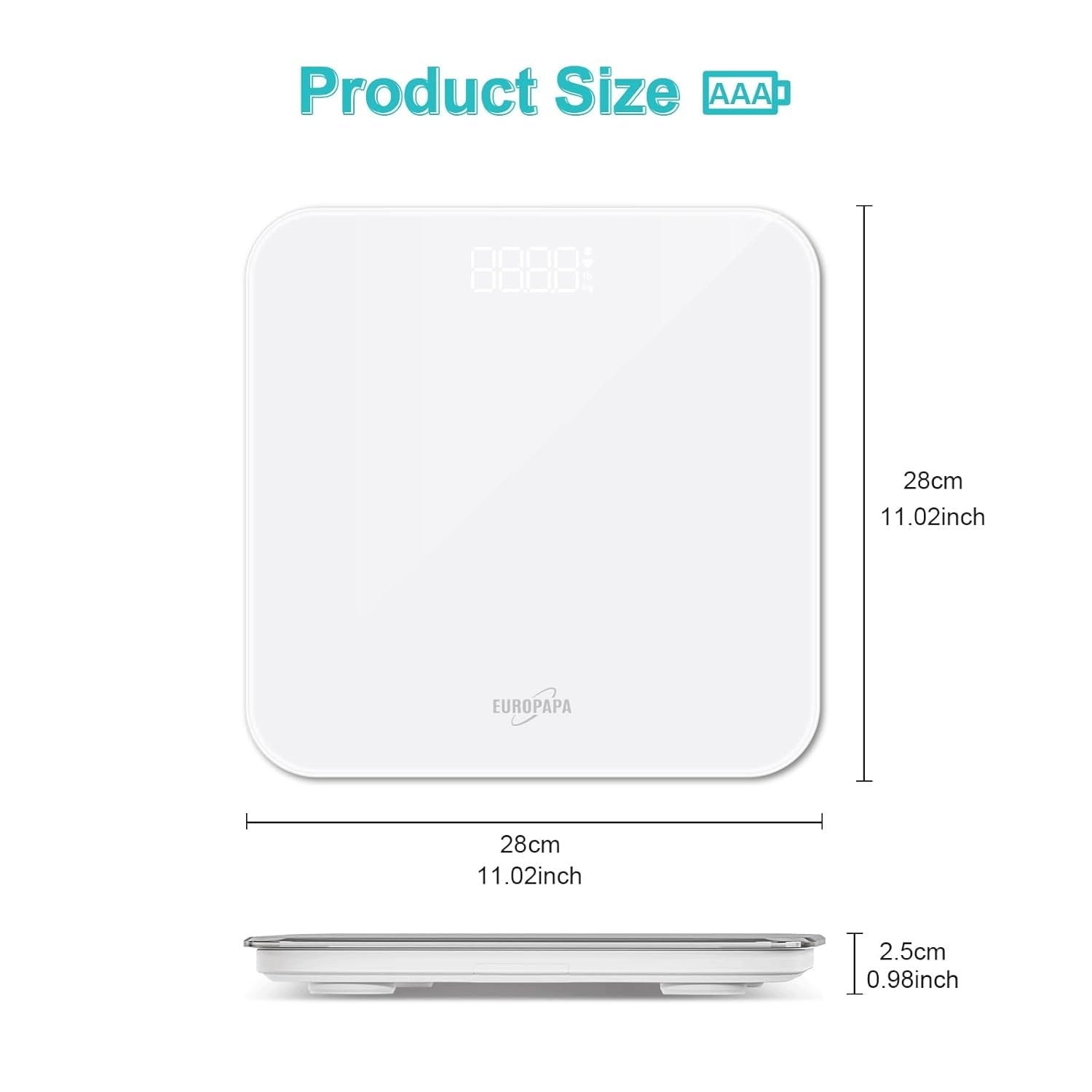 DIGITAL LED BATHROOM SCALE 180KG BMI HIGH ACCURACY Brand no brand