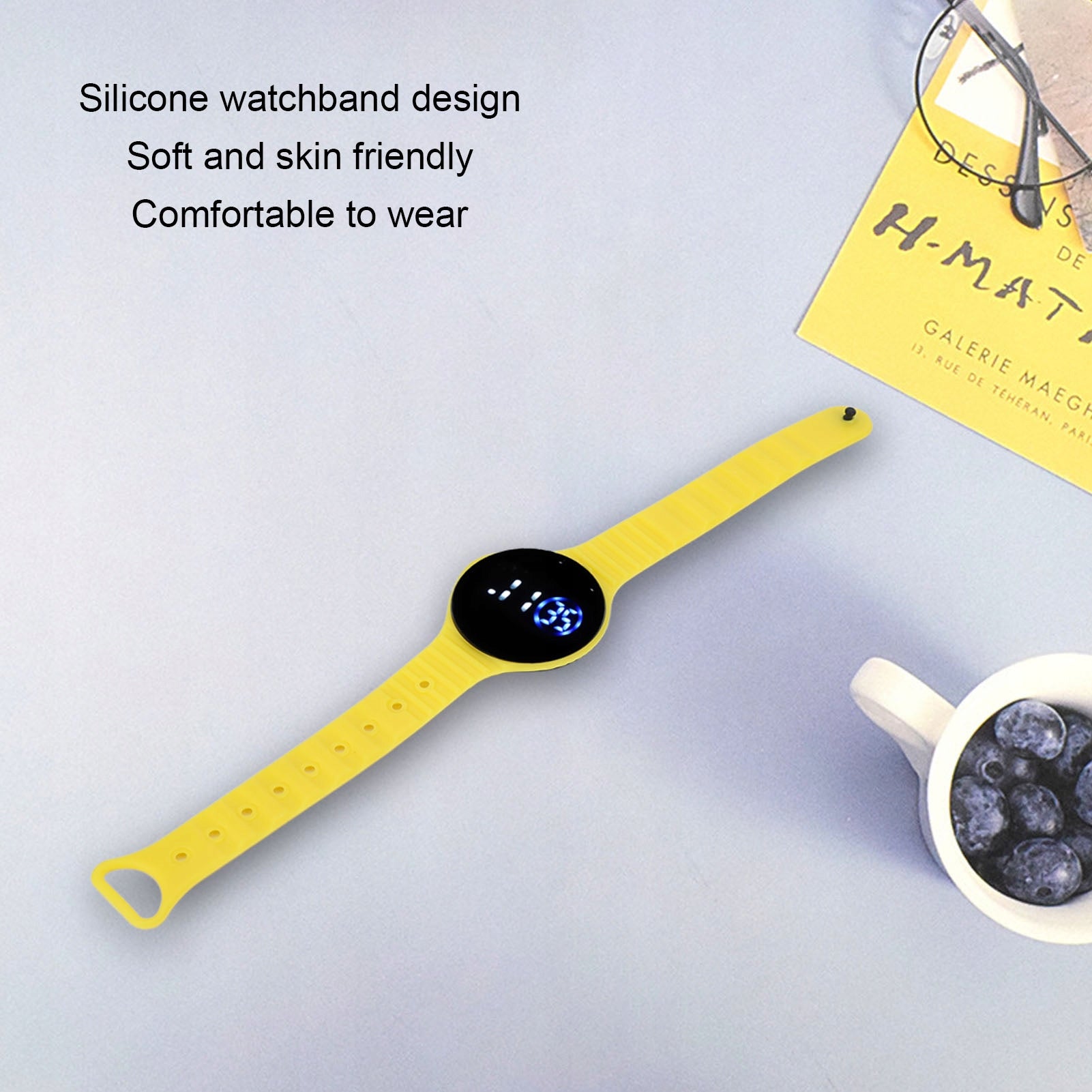 DIGITAL LED CHILDREN'S WATCH WATERPROOF SILICONE Packaging status original