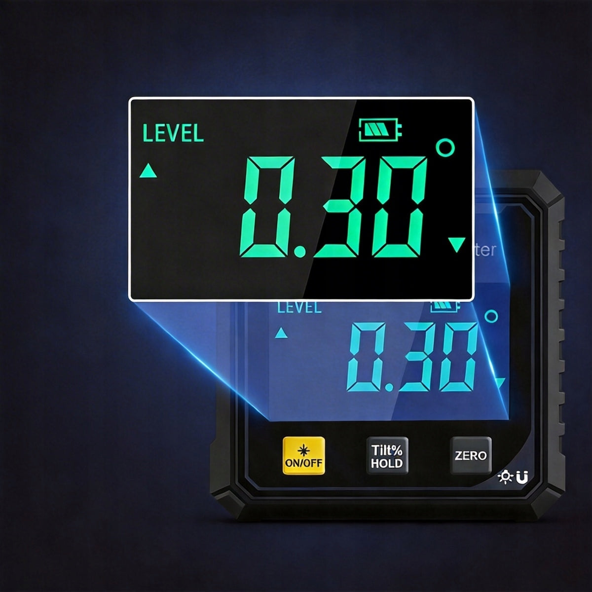 DIGITAL LEVEL MAGNETIC PROTRACTOR ELECTRONIC ANGLE MEASUREMENT INCLINOMETER Length (mm) 61