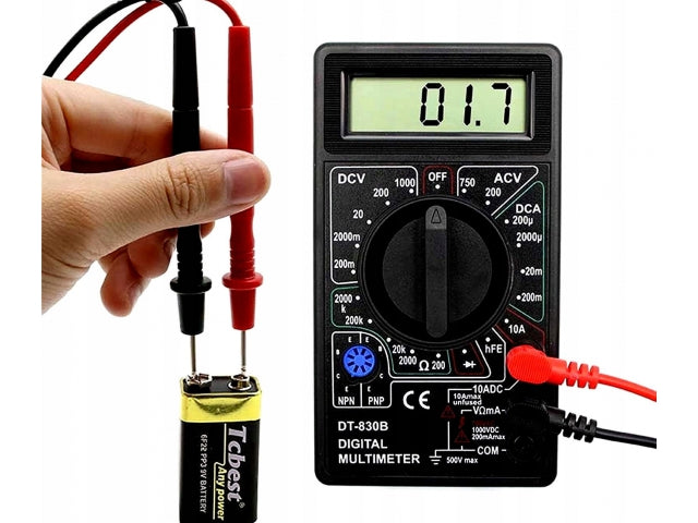 DIGITAL METER CURRENT NEEDLE MULTIMETER LCD FLOW Tester UNIVERSAL Manufacturer code DT-830B