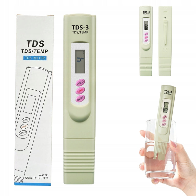 DIGITAL METER WATER QUALITY TESTER TDS-3 + POLISH MANUAL
