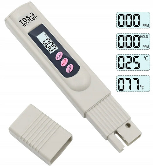 DIGITAL METER WATER QUALITY TESTER TDS-3 + POLISH MANUAL