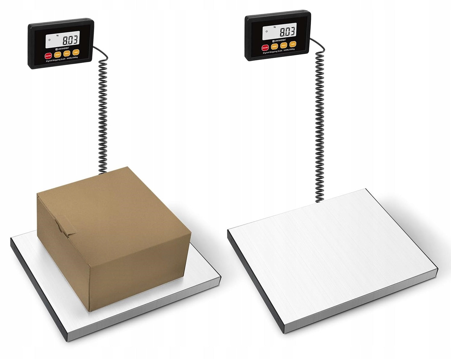 DIGITAL PARCEL SCALE up to 200kg with HOLD function and LCD tare postal scale