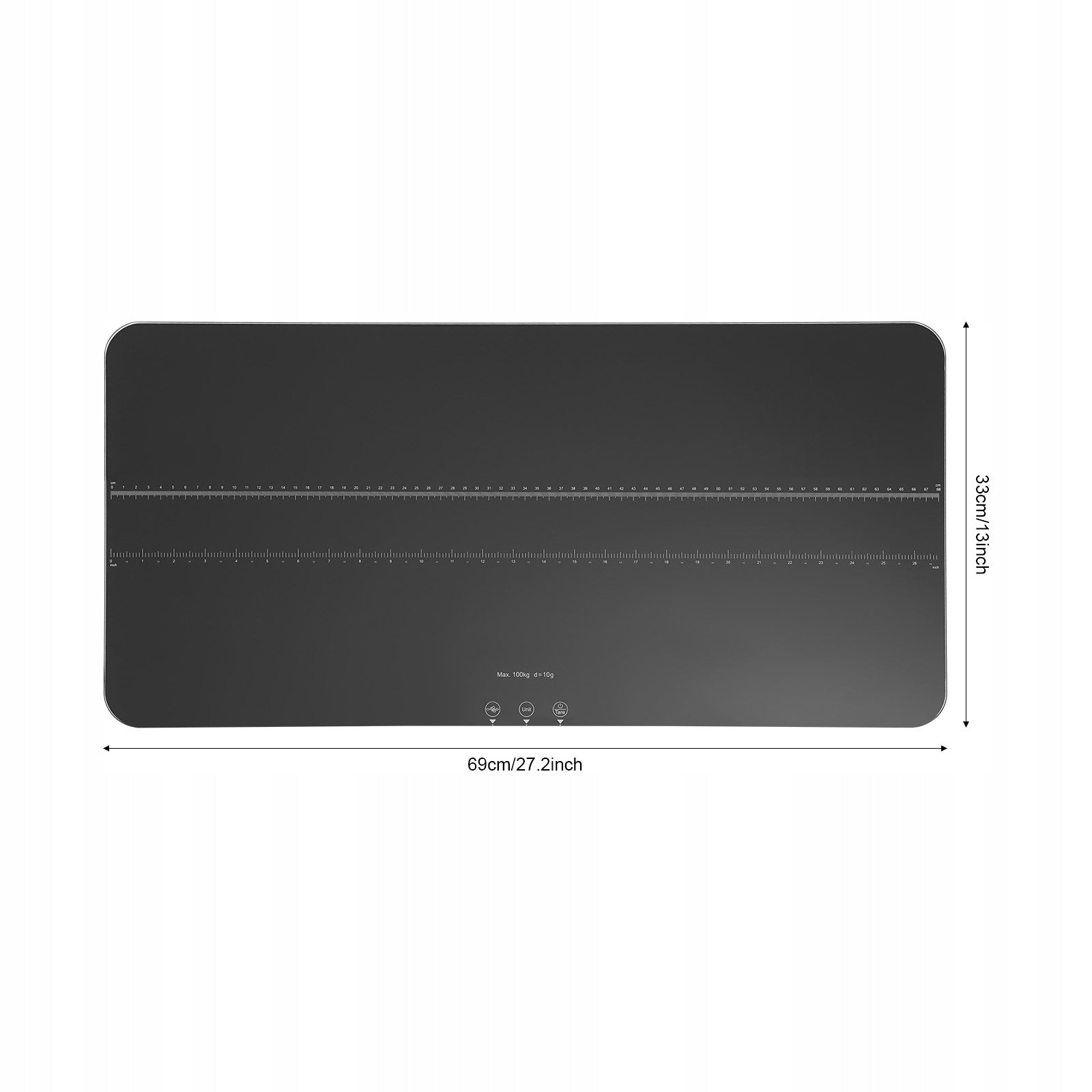 DIGITAL PET SCALE 69*33CM FOR ANIMAL WITH LED SCREEN, 50G-100KG, BLACK Manufacturer code 562264