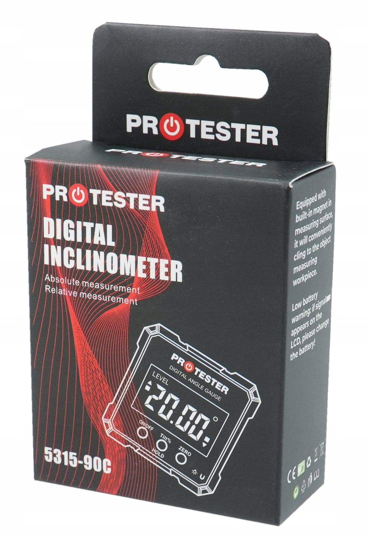 DIGITAL PROTRACTOR 4х90° WITH MAGNET ANGLE METER LEVEL ANGLE INDICATOR Manufacturer code 5315-90C