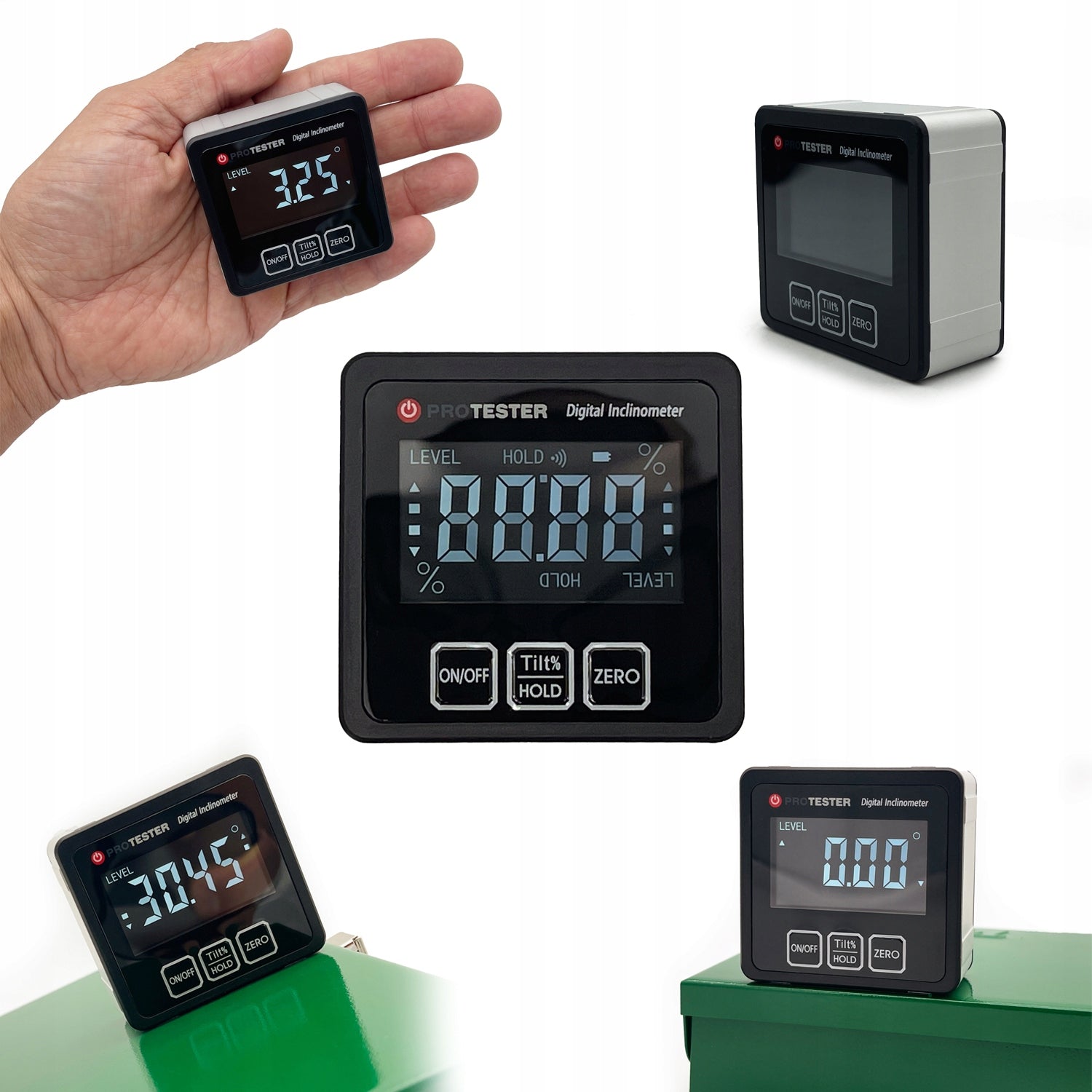 DIGITAL PROTRACTOR 4х90° WITH MAGNET ANGLE METER LEVEL ANGLE INDICATOR