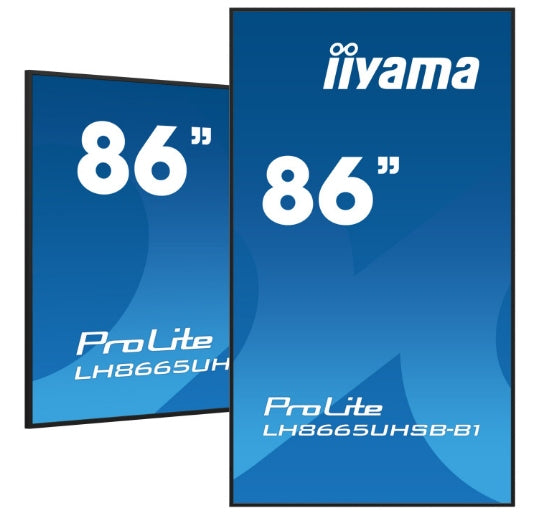 DIGITAL SIGNAGE MONITOR IIYAMA ProLite LH8665UHSB-B1 86-inch 4K IPS LED (24/7 Rated)