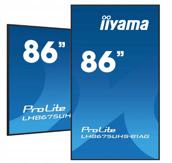 DIGITAL SIGNAGE MONITOR - IIYAMA ProLite LH8675UHS-B1AG 86-inch 4K UHD IPS LED