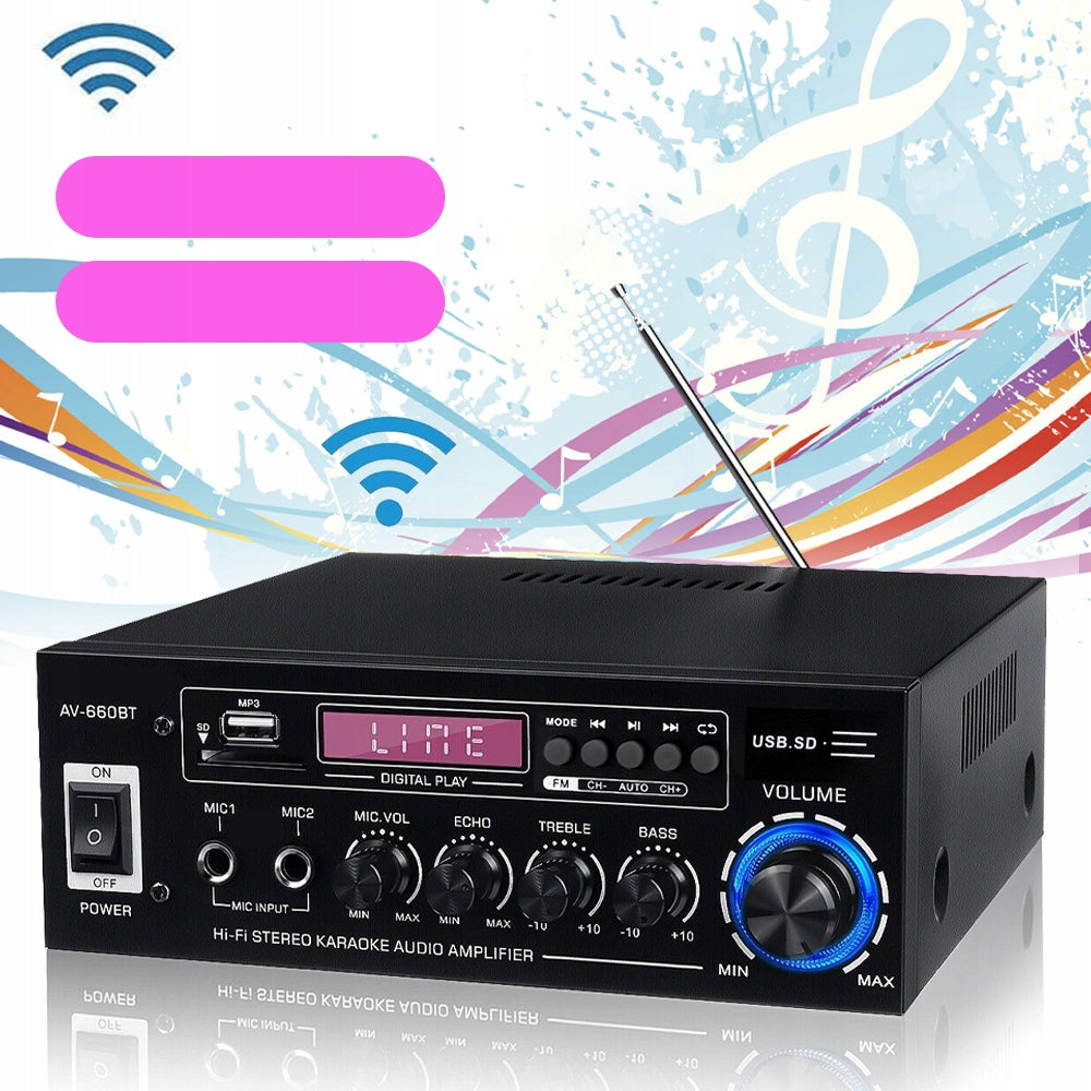 DIGITAL SOUND POWER AMPLIFIER STEREO BLUETOOTH FM RECEIVER Brand Bedee