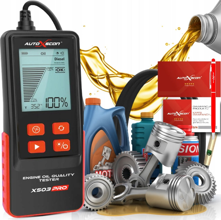 DIGITAL TESTER ENGINE OIL QUALITY METER WITH PROBE AUTOXSCAN X503PRO