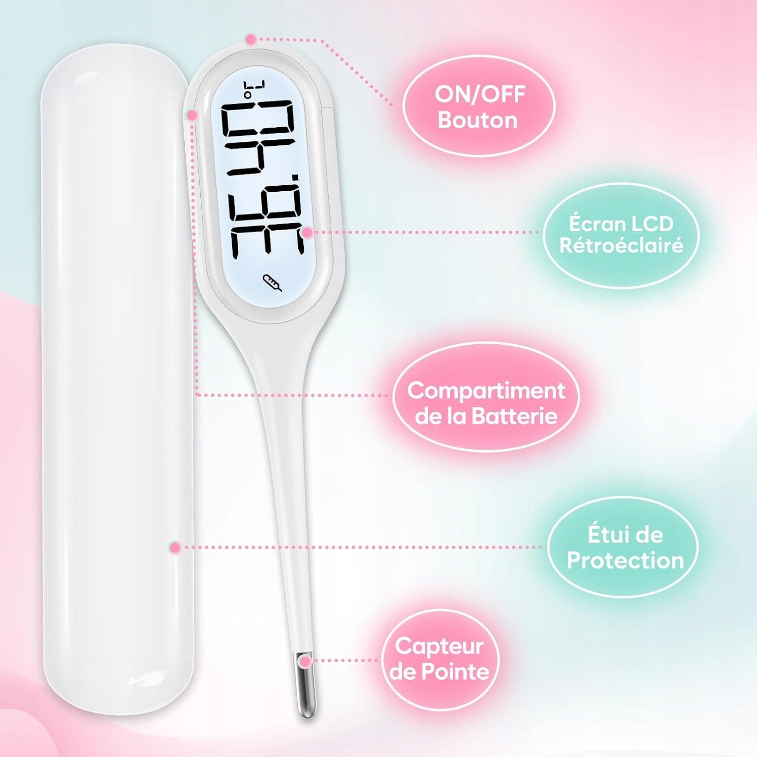 DIGITAL THERMOMETER BBT FOR OVULATION TRACKING FAST MODE 30 MEMORY MEASUREMENTS Medical device yes