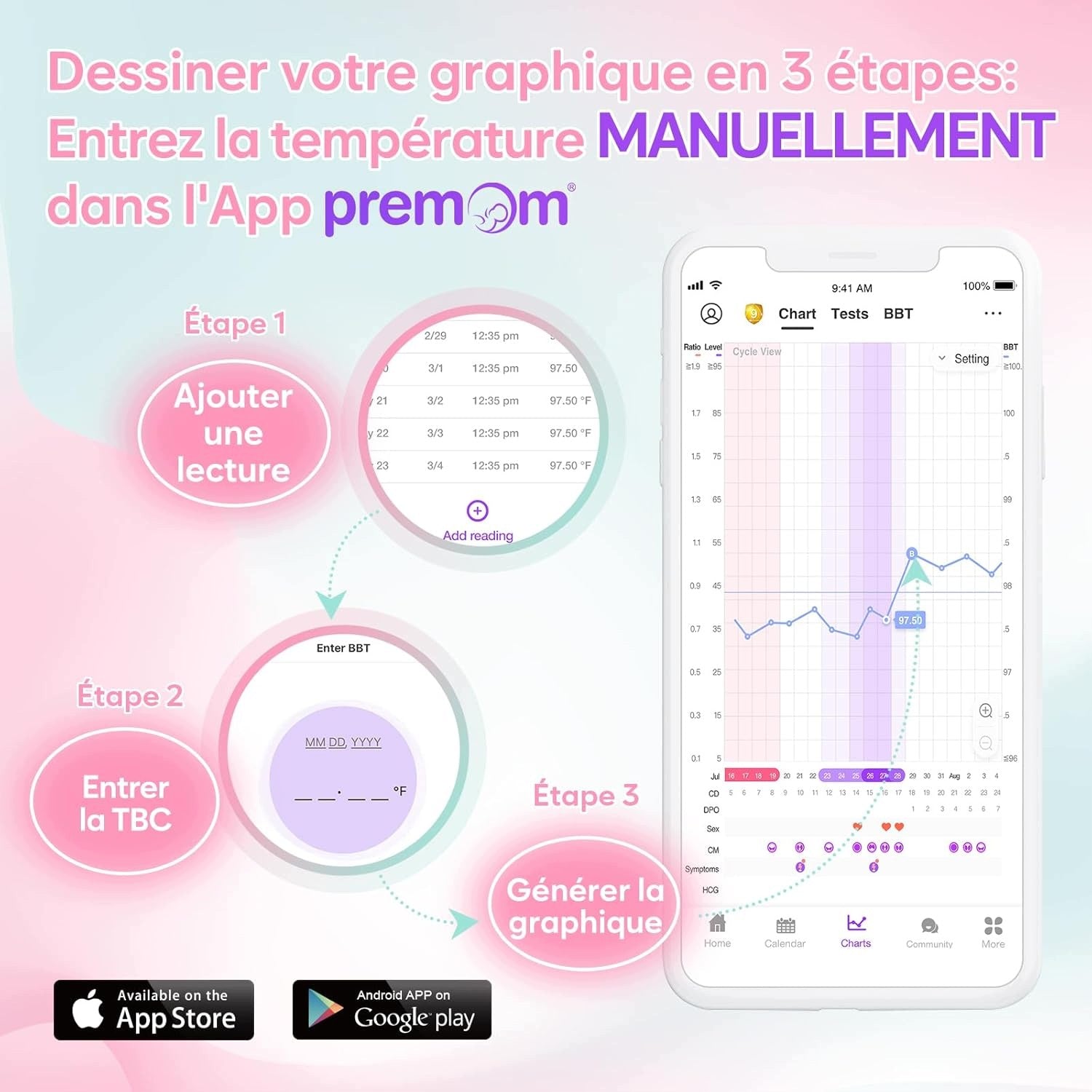 DIGITAL THERMOMETER BBT OVULATION MODE + PREMOM APPLICATION, MEMORY 30 MEASUREMENTS Medical device type medical device or in-vitro diagnostic medical device