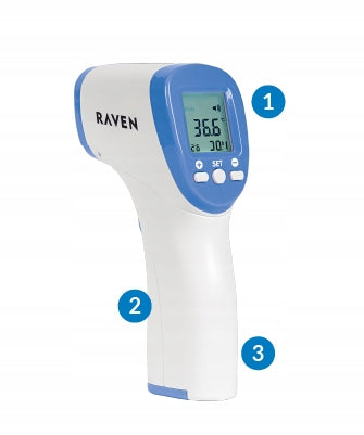 DIGITAL THERMOMETER RAVEN ETBD004 Packaging status original