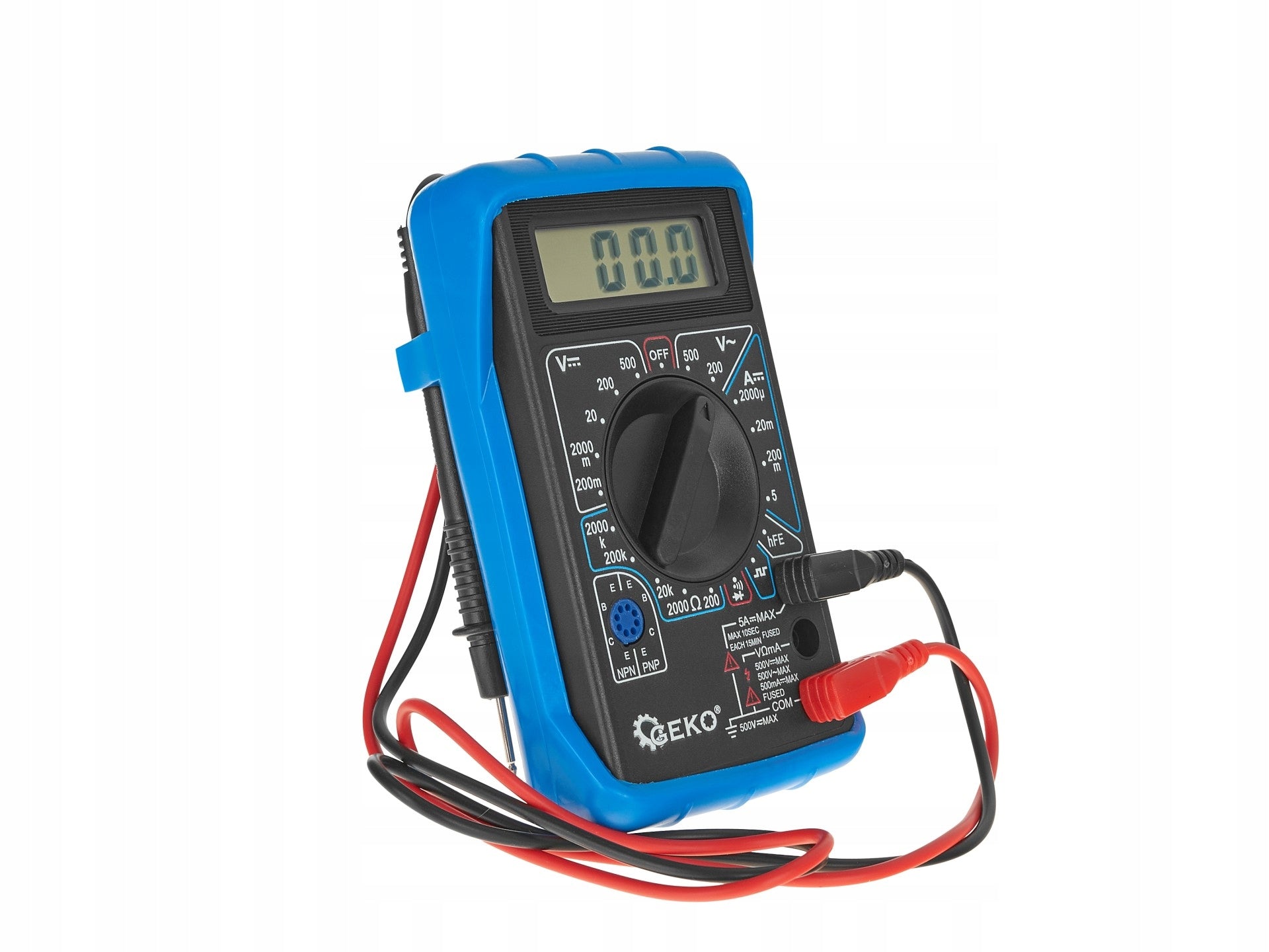 DIGITAL UNIVERSAL METER WITH BUZZER GEKO Manufacturer code G30823
