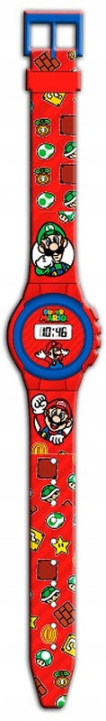 DIGITAL WATCH FOR KIDS SUPER MARIO red Kids ELECTRONIC WATCH Brand Kids Euroswan