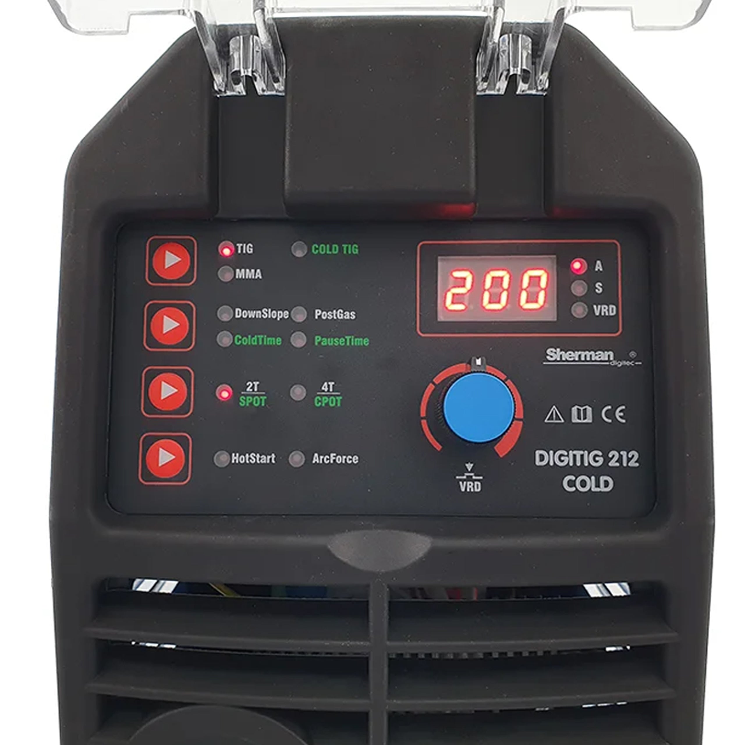 DIGITIG 212 COLD TIG HF DC MMA Welder - 200A, 230V, IGBT Model DIGITIG 212 COLD