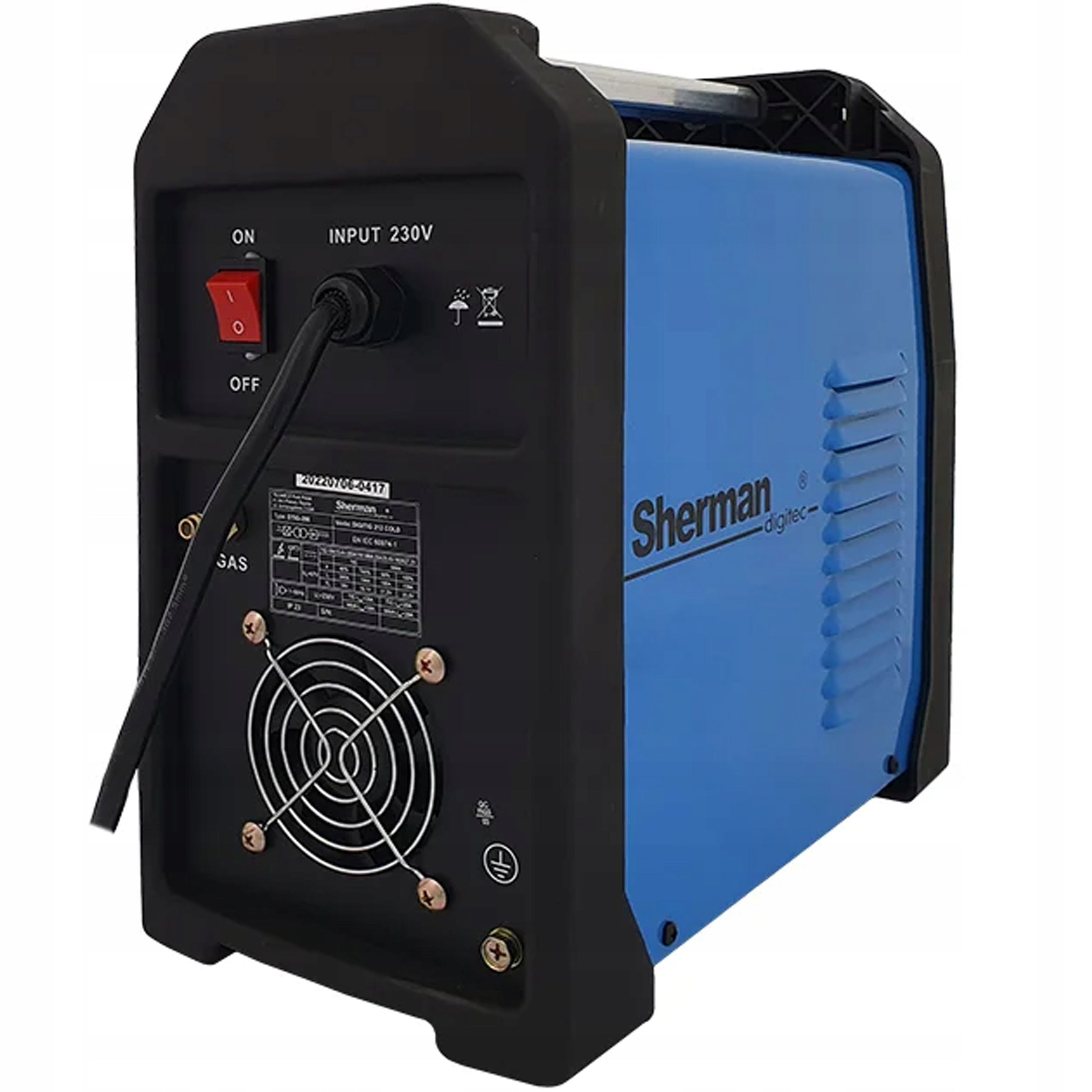 DIGITIG 212 COLD TIG HF DC MMA Welder - 200A, 230V, IGBT Supply voltage (V) 230