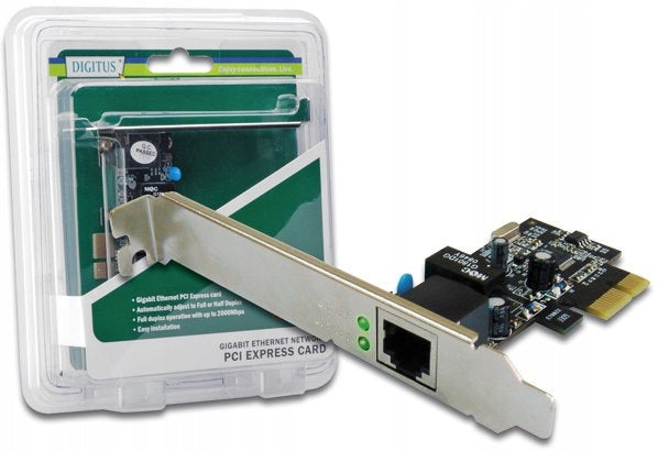 DIGITUS Gigabit Ethernet PCI Express Network Card Packaging status original