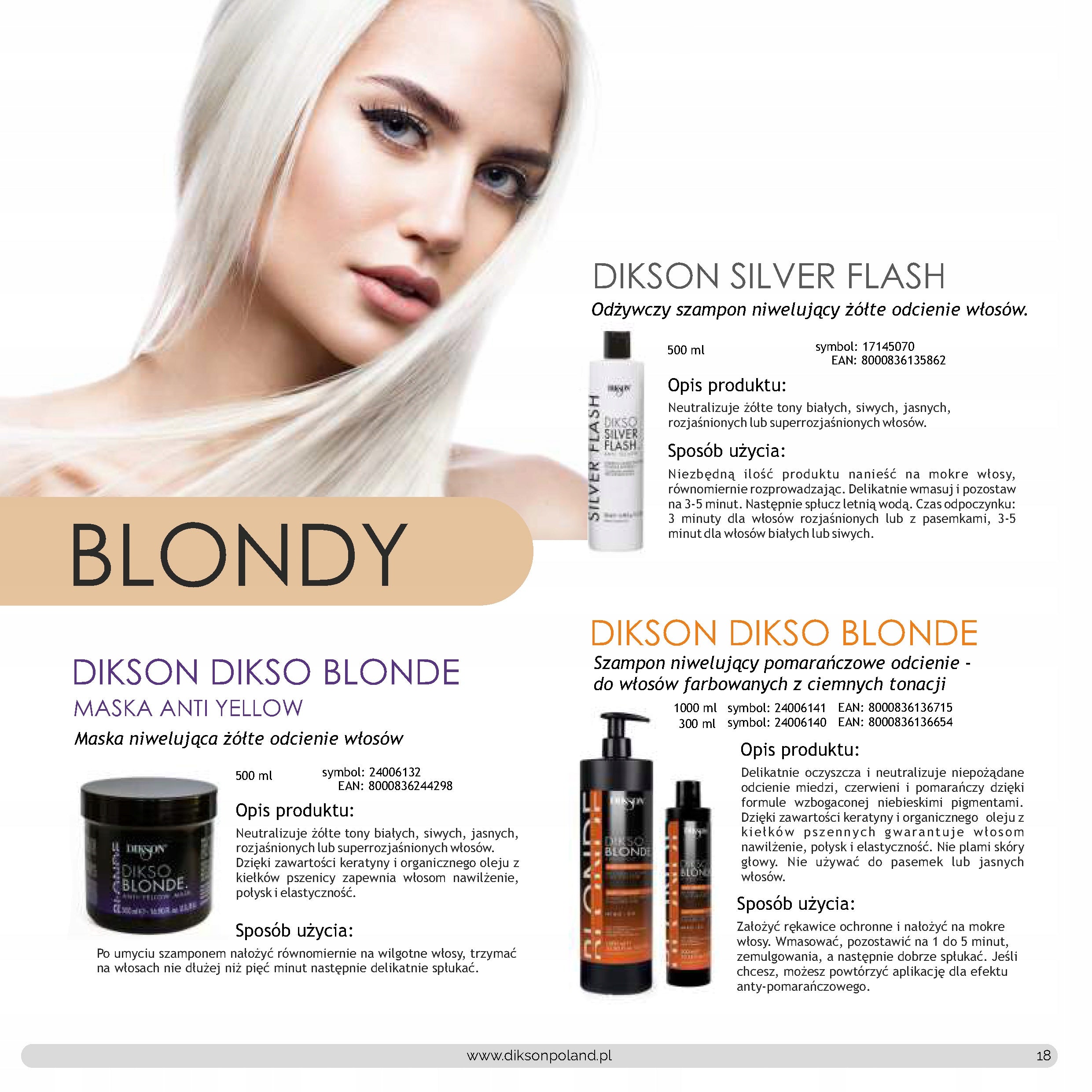 Shampoo Dikson Muster Blond, 300 ml 