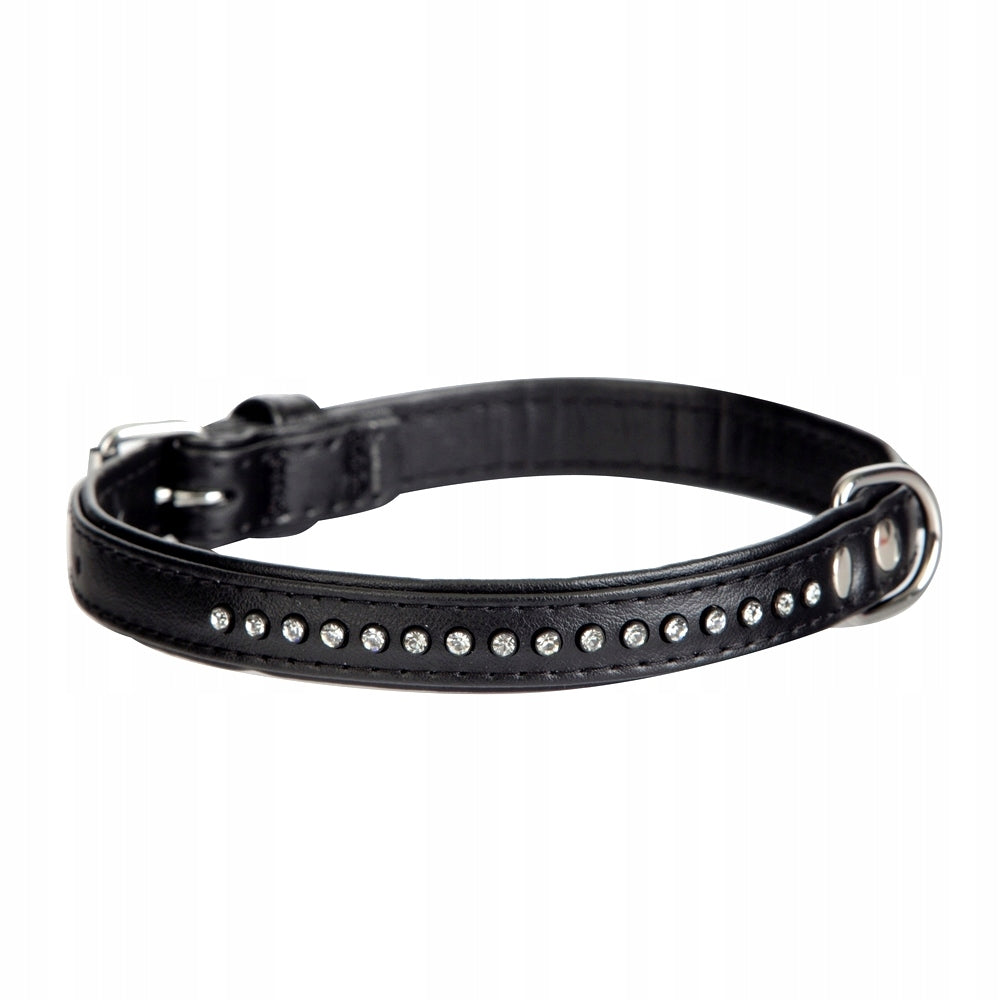DINGO DECORATIVE COLLAR FOR DOG GLAMOUR 1,6x47 BLACK
