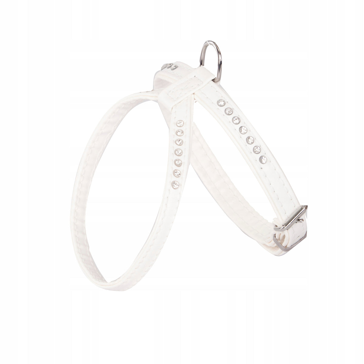 DINGO DECORATIVE HARNESS FOR DOG GLAMOUR NO. 1 WHITE