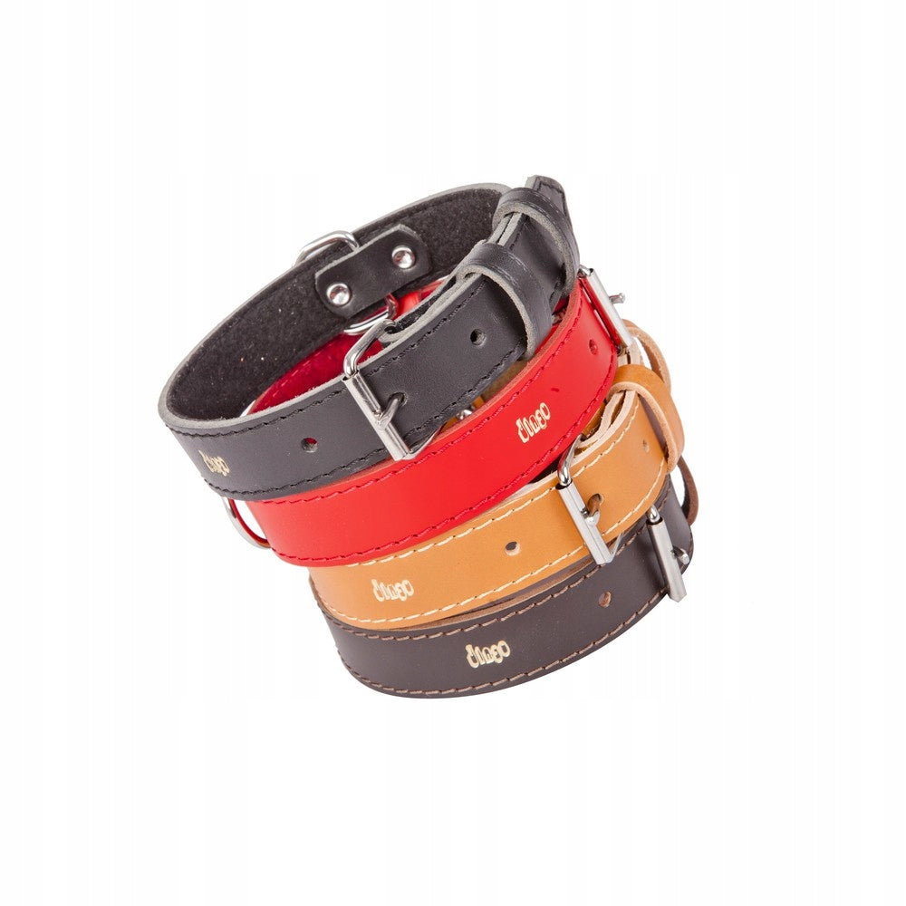 DINGO DOG COLLAR LINED WITH FELT 1,4X41 NATURE Brand Dingo