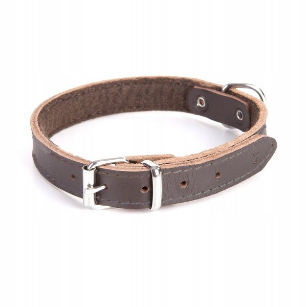 DINGO FELT LINED DOG COLLAR 1,0x27 BROWN