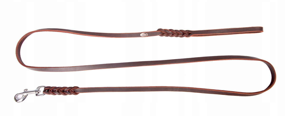 DINGO LANYARD BRAIDED LEATHER SOFT 0,8x230CM BROWN