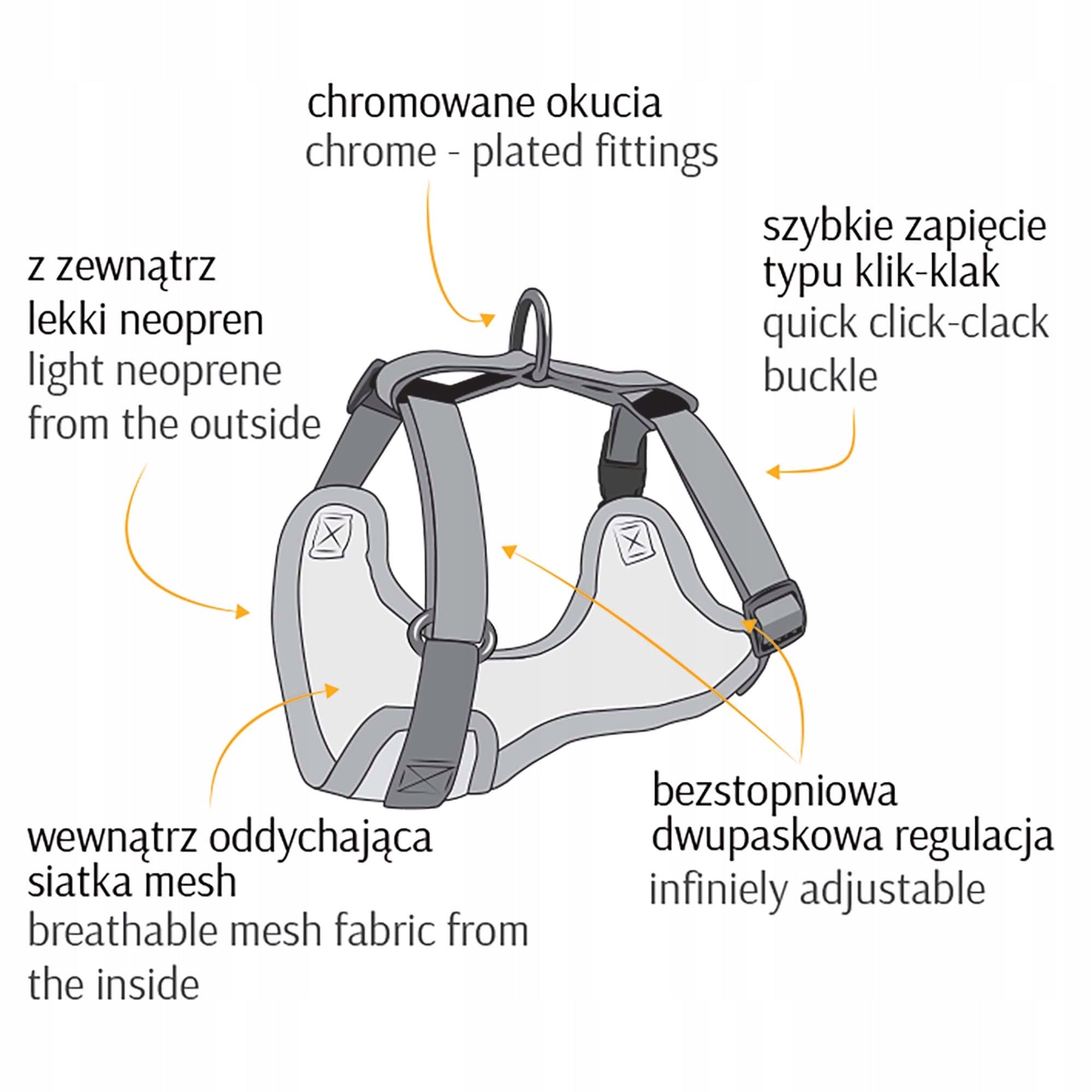 DINGO PRESSURE-FREE SUSPENDERS WITH ADJUSTABLE M BLACK Trade name CZARNE SZELKI BEZUCISKOWE REGULOWANE DINGO M