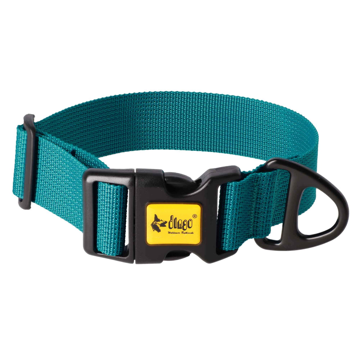 DINGO WIDE DOG COLLAR ADJUSTABLE 4 CM 37-61 CM SEA