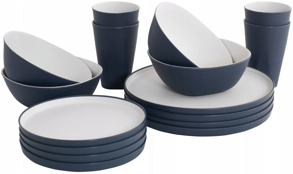 DINNER SET FOR 4 PEOPLE OUTWELL GALA NAVY NIGHT 16 pcs.