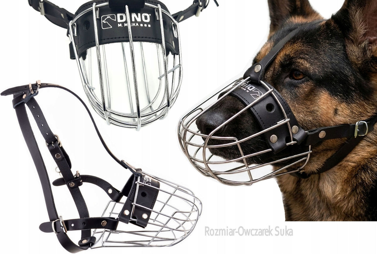 DINO MUZZLE METAL GERMAN SHEPHERD BITCH 6A