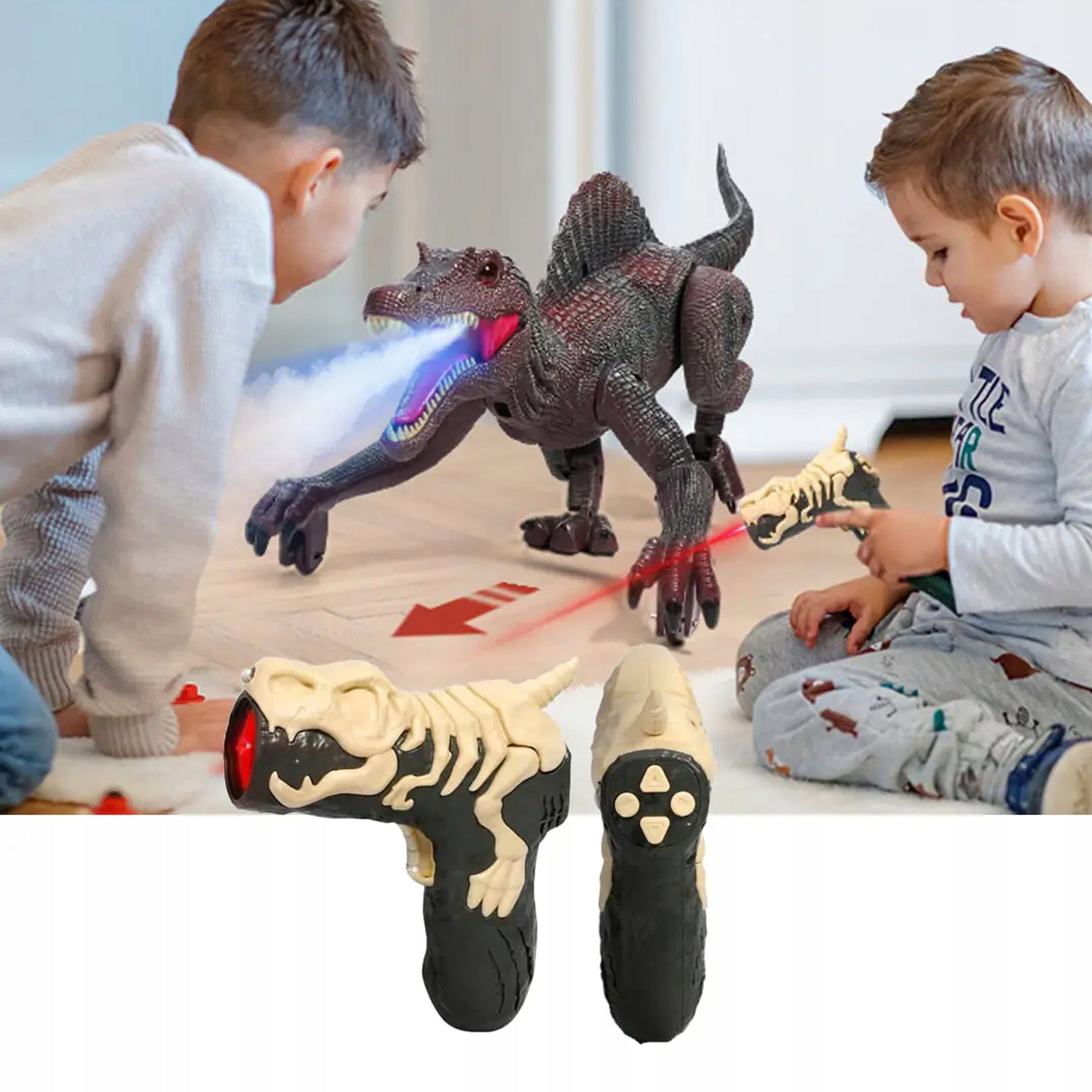 DINOSAUR REMOTE CONTROLLED INFRARED REMOTE CONTROL SOUND LIGHT WATER EFFECTS Brand no brand