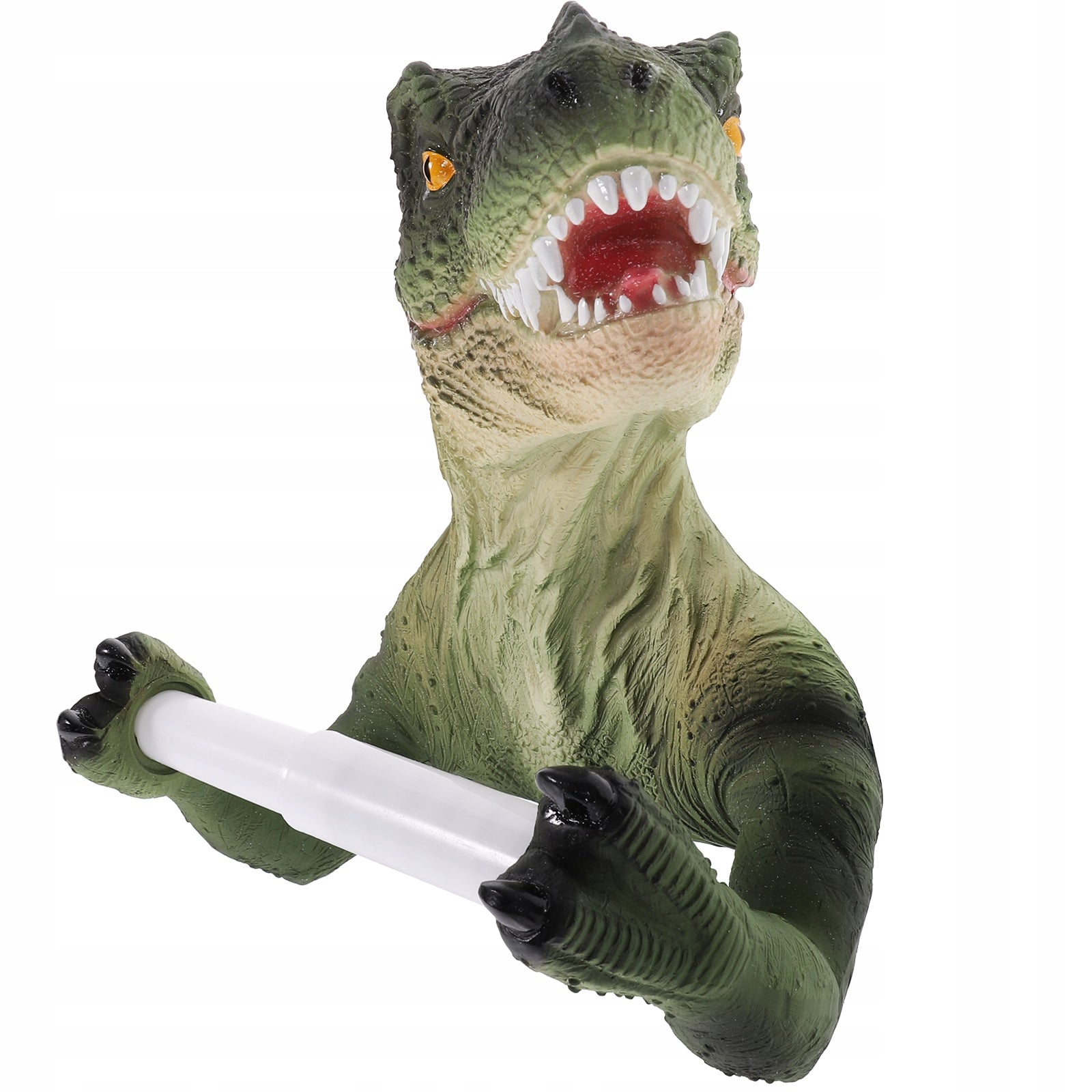 DINOSAUR TOILET HOLDER FUNNY BATHROOM STAND Product height 13 cm