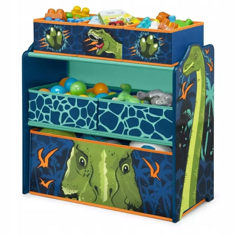 DINOSAURS DINOSAUR BOOKCASE CONTAINERS TOYS SHELF FURNITURE ORGANIZER CHILDREN