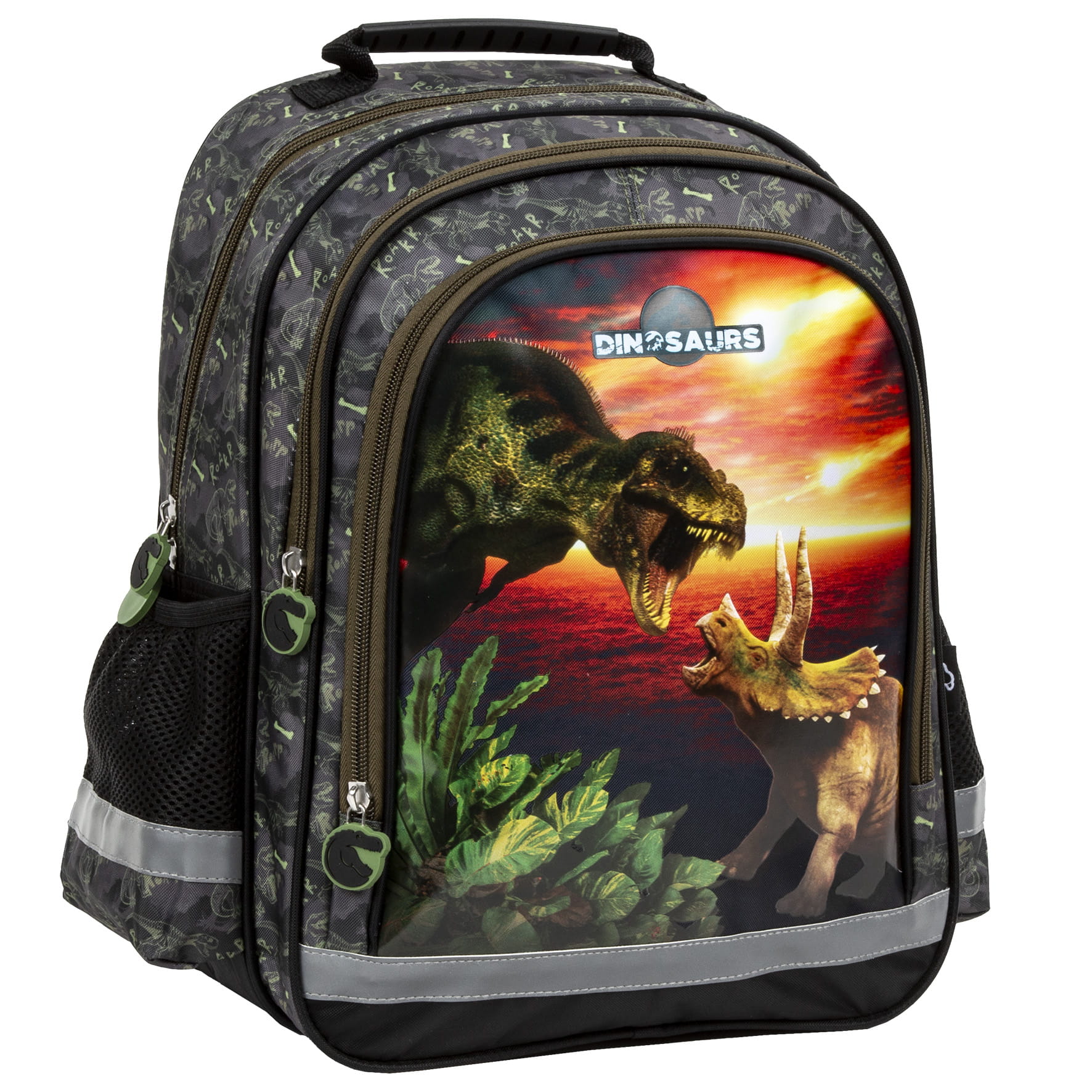 DINOSAURS SCHOOL BACKPACK satchel for boys class.1-3 6213 Packaging status original