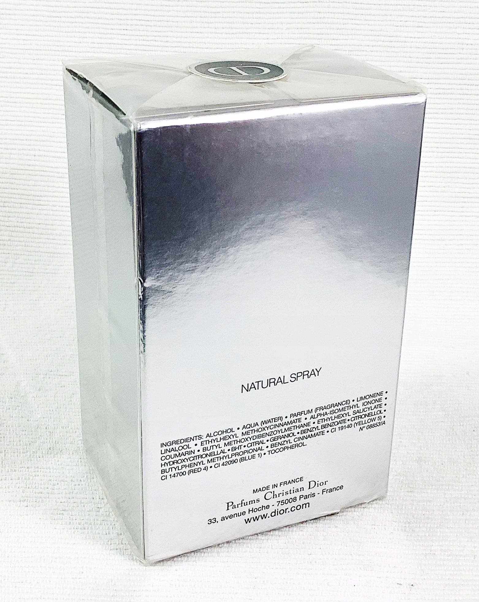 DIOR HOMME 50 ML EAU DE TOILETTE OLDER EDITION UNIQUE Manufacturer code 5000169263594