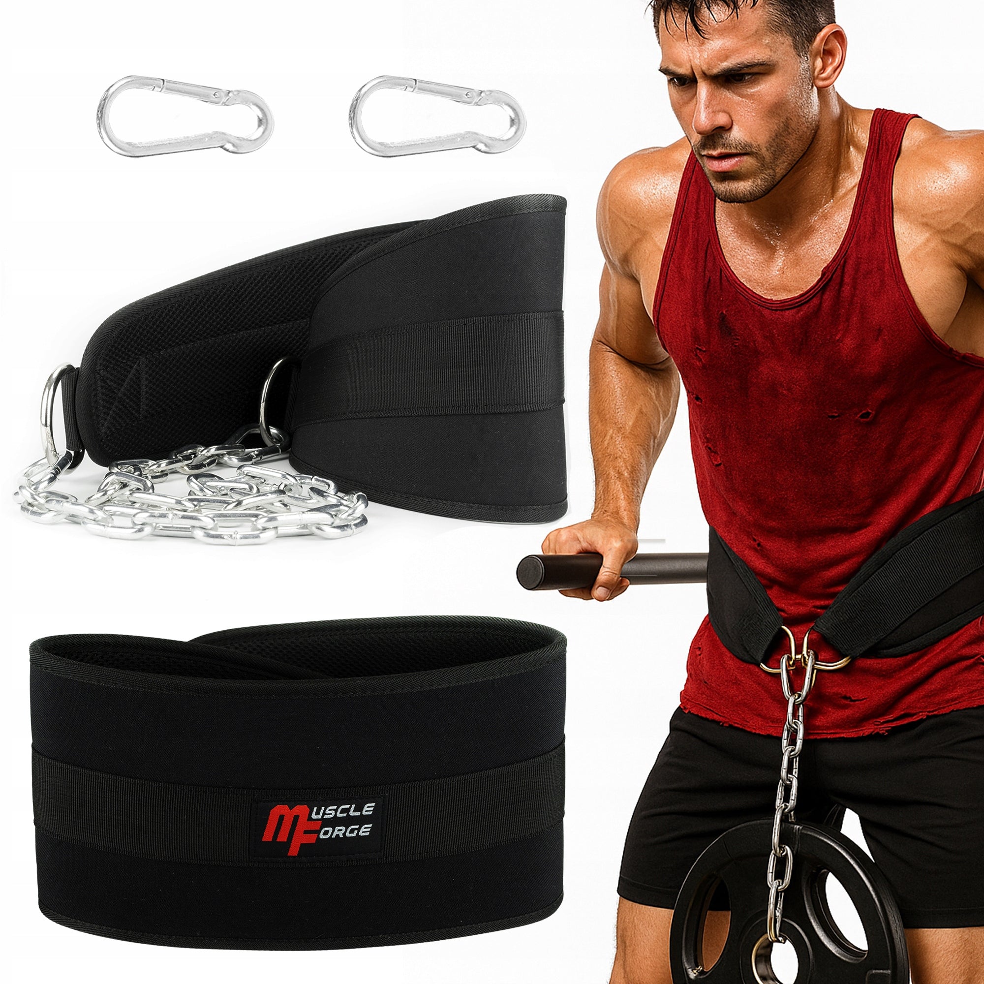 DIP BELT LOAD BELT STRONG 240 kg WITH CHAIN