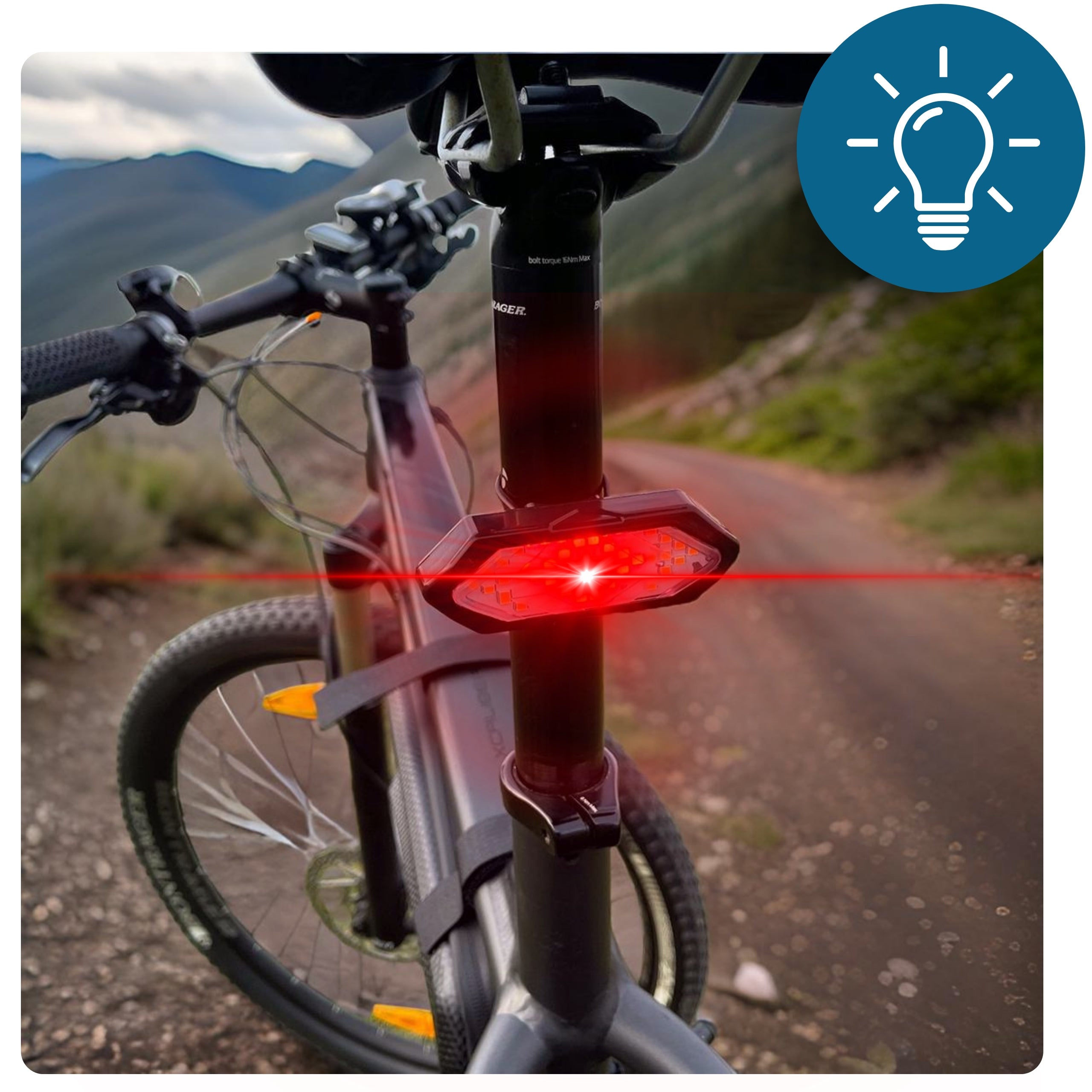 DIRECTION INDICATOR bicycle Scooter flashers beacon USB remote control Rear lamp Brand ZLARO
