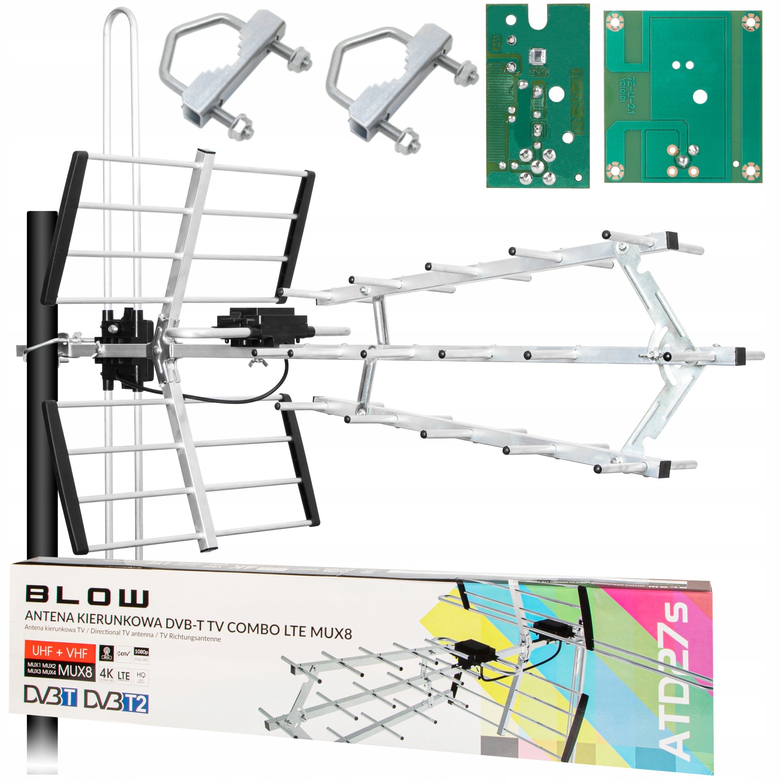 DIRECTIONAL TV ANTENNA TERRESTRIAL COMBO DVB-T2 LTE FULL HD ULTRA HD 4K DVB-T2