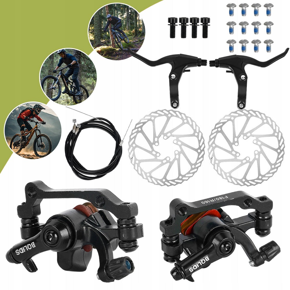 DISC BRAKE SET MTB BIKES FRONT AND REAR 160MM FOR MOUNTAIN BIKES Brand no brand