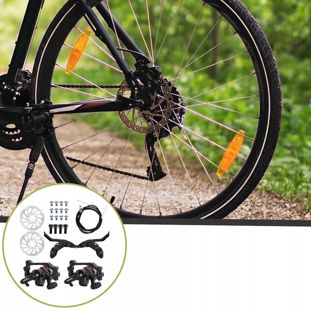 DISC BRAKE SET MTB BIKES FRONT AND REAR 160MM FOR MOUNTAIN BIKES Packaging status original